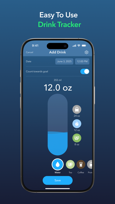 HidrateSpark Water Tracker Screenshot