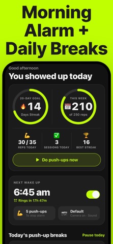 Push Up Alarm Screenshot 1 of 4