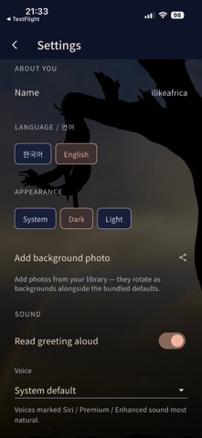 HiDay iPhone screenshot