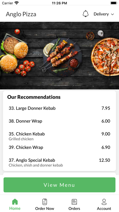 Anglo Pizza Newcastle Screenshot