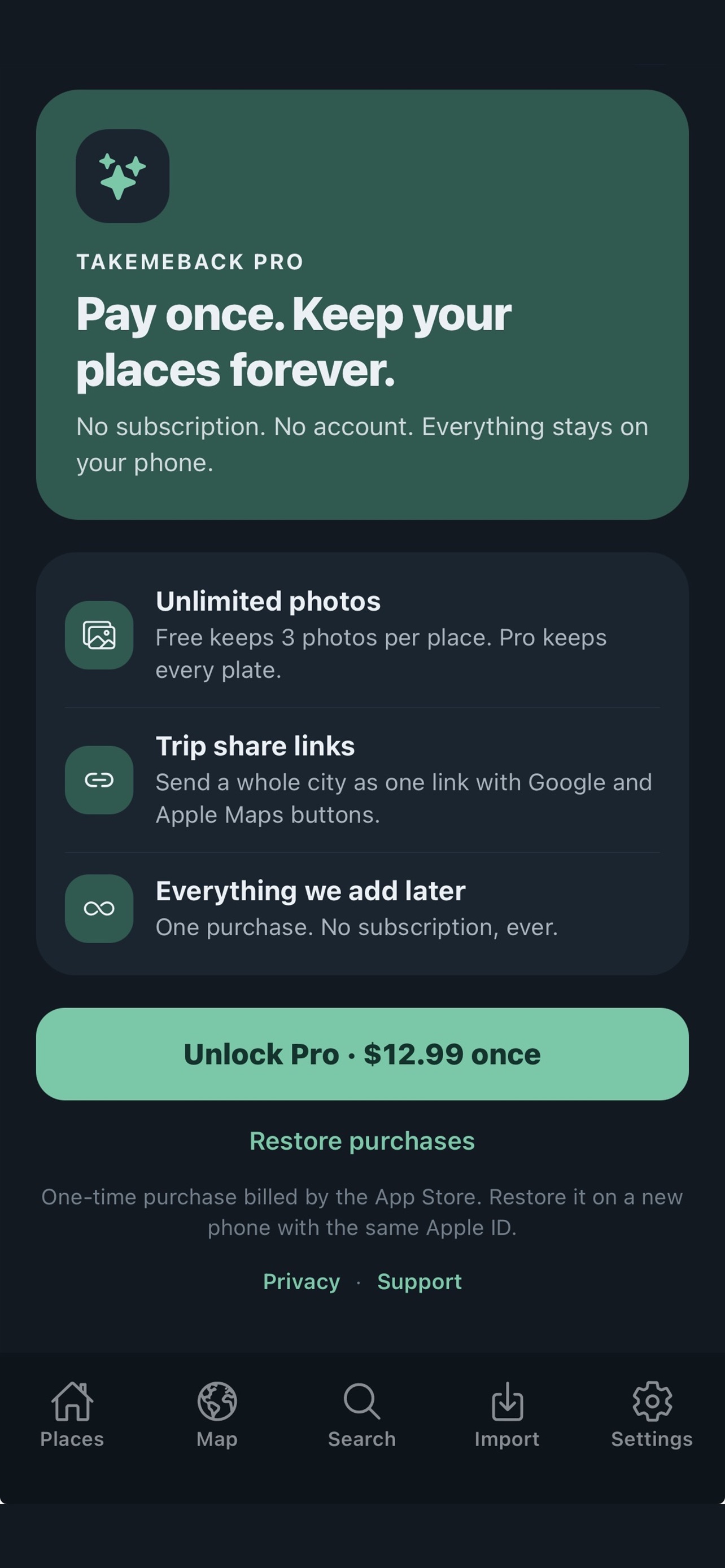 Screenshot 8 of TakeMeBack Travel Keeper