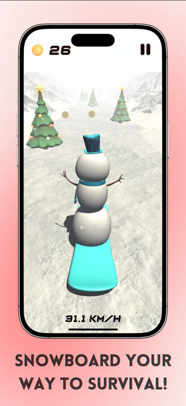 Screenshot #2 pour Snowman Run: Winter Escape