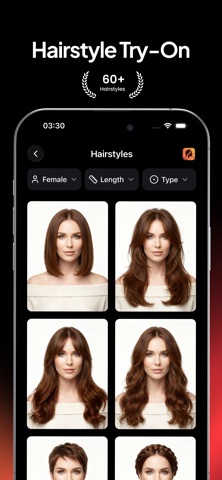 GlowApp: AI Hairstyle Try-on screenshot