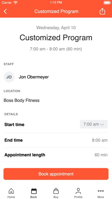 Boss Body Fitness Screenshot
