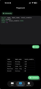 SQLearn - Mobile SQL Learning screenshot