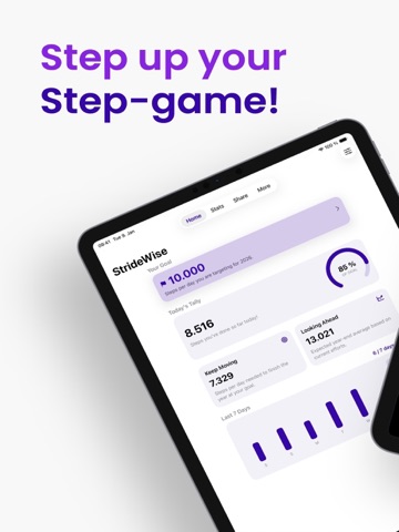 StrideWise: Step Counter iPad screenshot