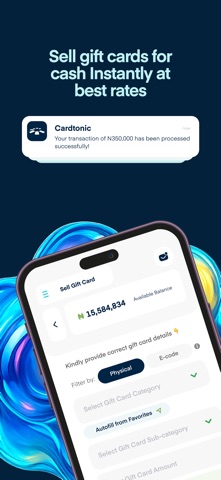 Cardtonic: Gift & Virtual Card screenshot