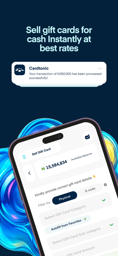 Cardtonic: Gift & Virtual Card screenshot 3