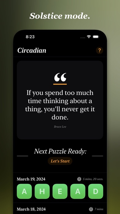 Circadian: Word Game Screenshot