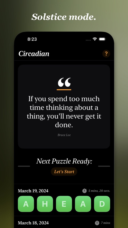 #2. Circadian: Word Game (macOS) 由: Eli Slade