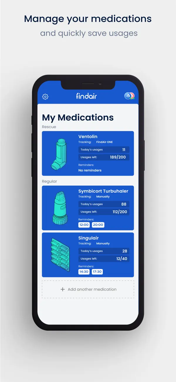 Screenshot #2 pour FindAir – Asthma Diary