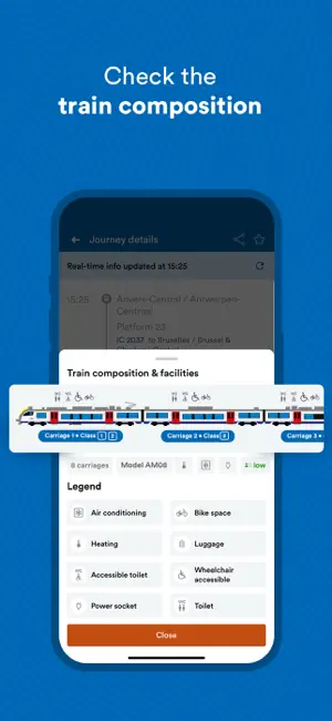 SNCB/NMBS: Timetable & tickets screenshot 3