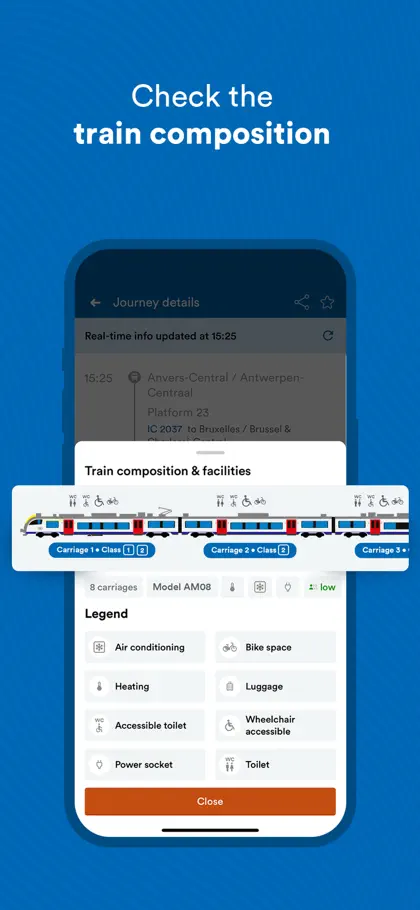 SNCB/NMBS: Timetable & tickets screenshot 3 of 5
