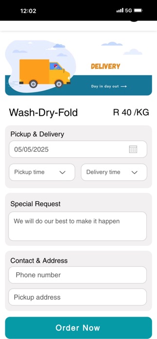 FoldMe Laundry Service Screenshot 2 of 5