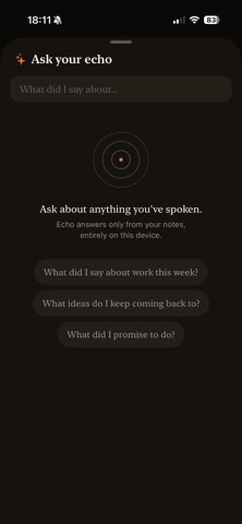 Ecoa — Private AI Voice Notes screenshot