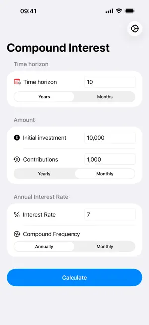 Compound Interest Calculator V screenshot 1