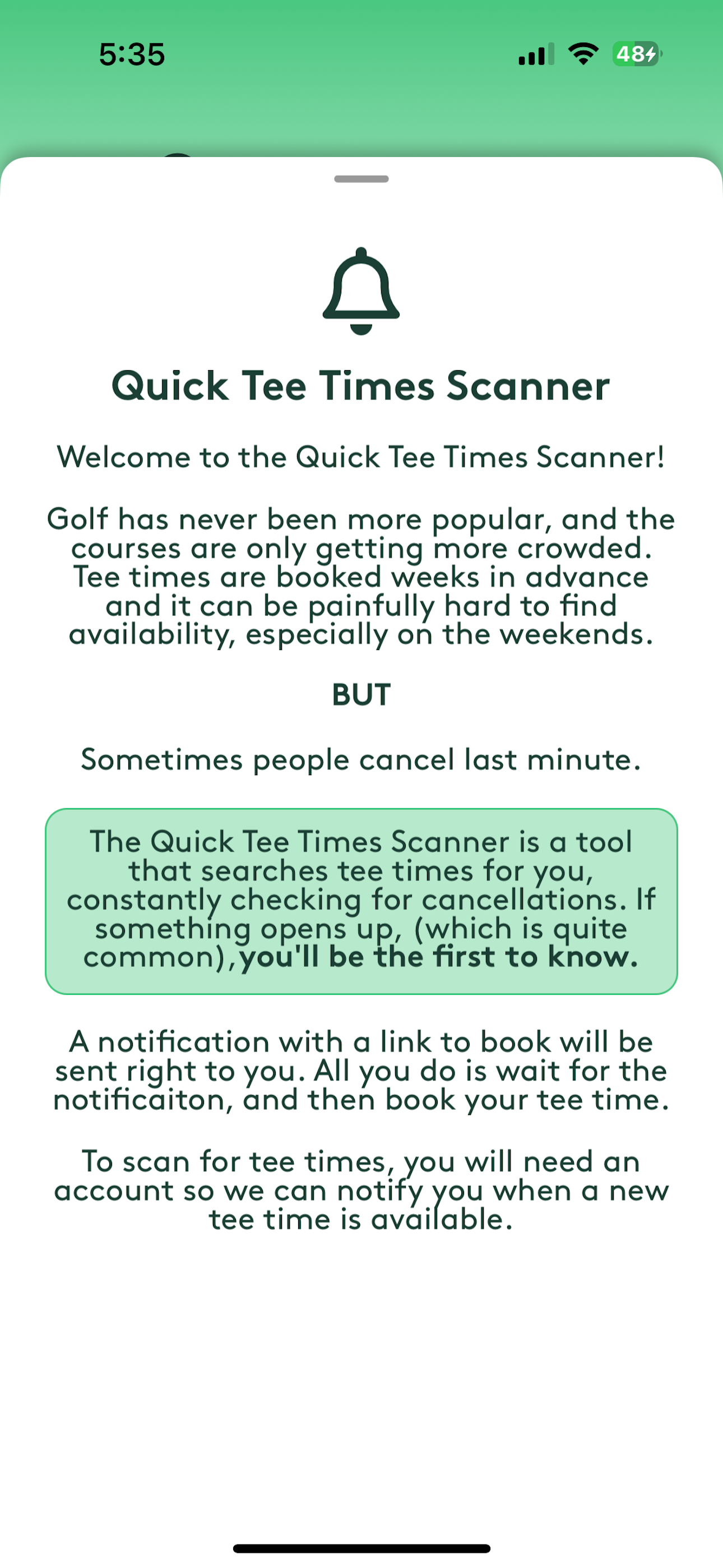 Quick Tee Times
