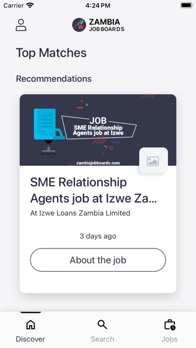 Zambia Job Boards Screenshot