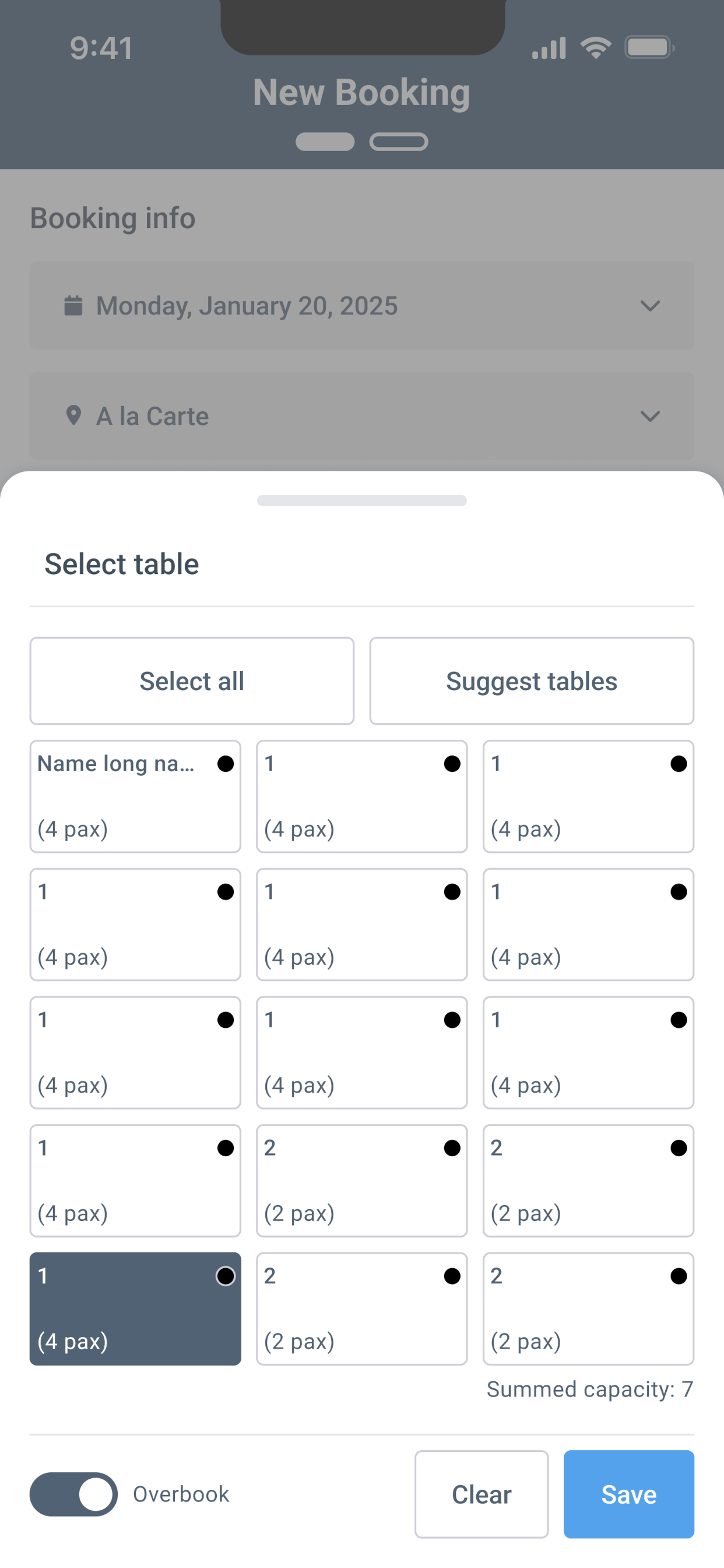 DinnerBooking Business screenshot 4