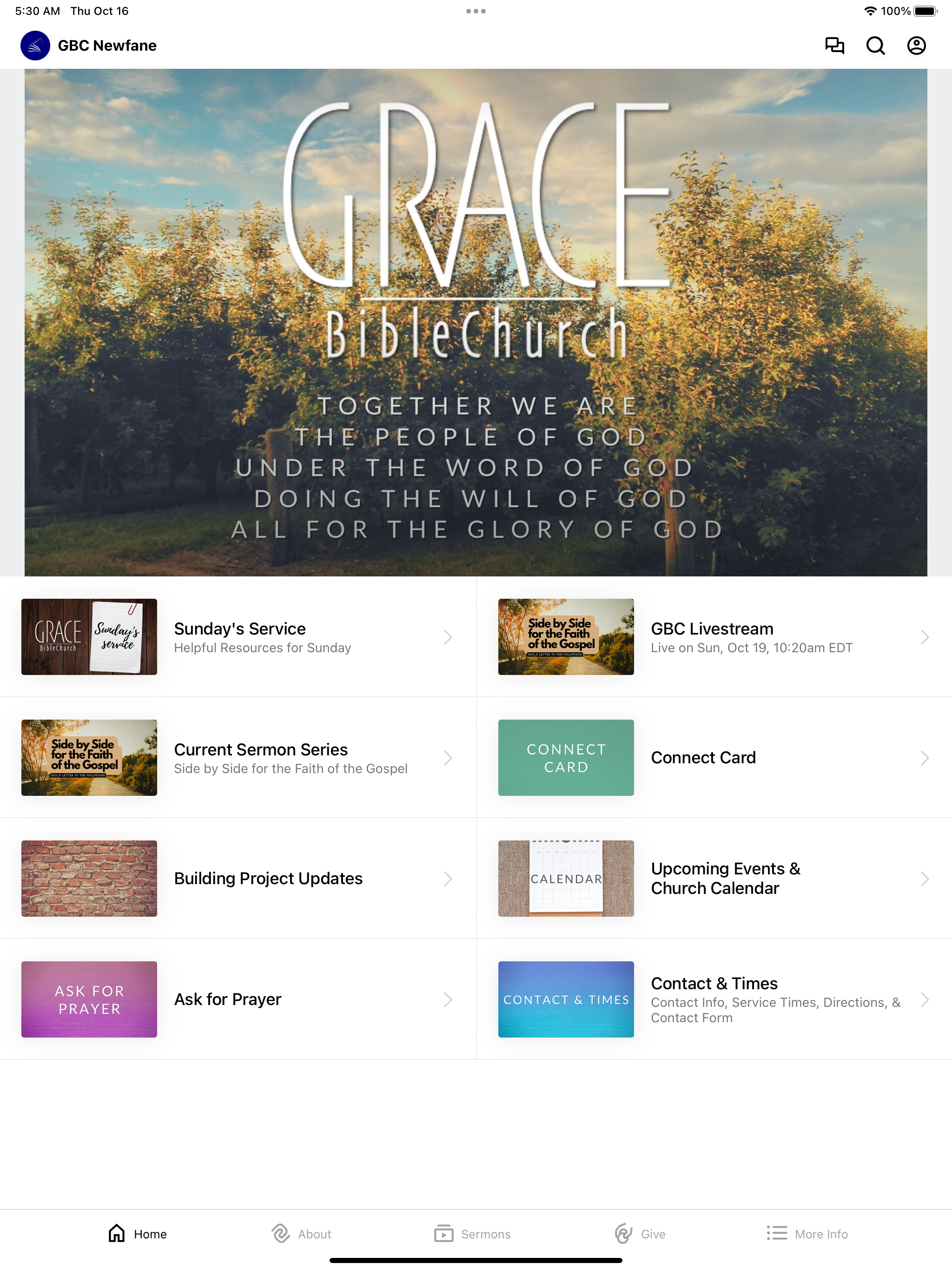 Grace Bible Church, Newfane