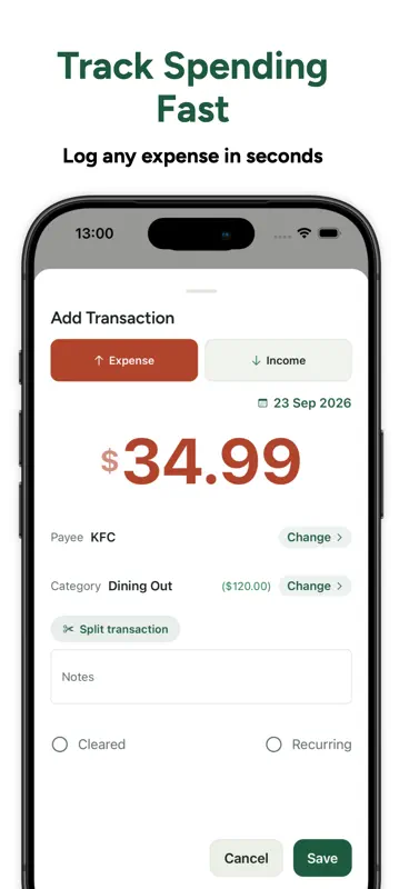 Spending Tracker: KeepyCash screenshot 1 of 5