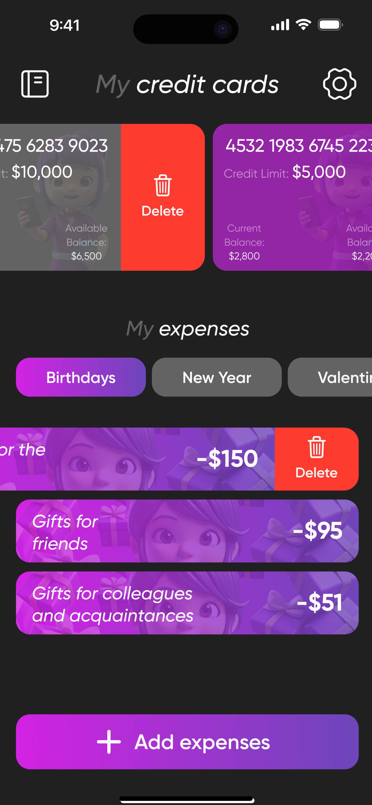 Screenshot 5 of GiftExpense Planner