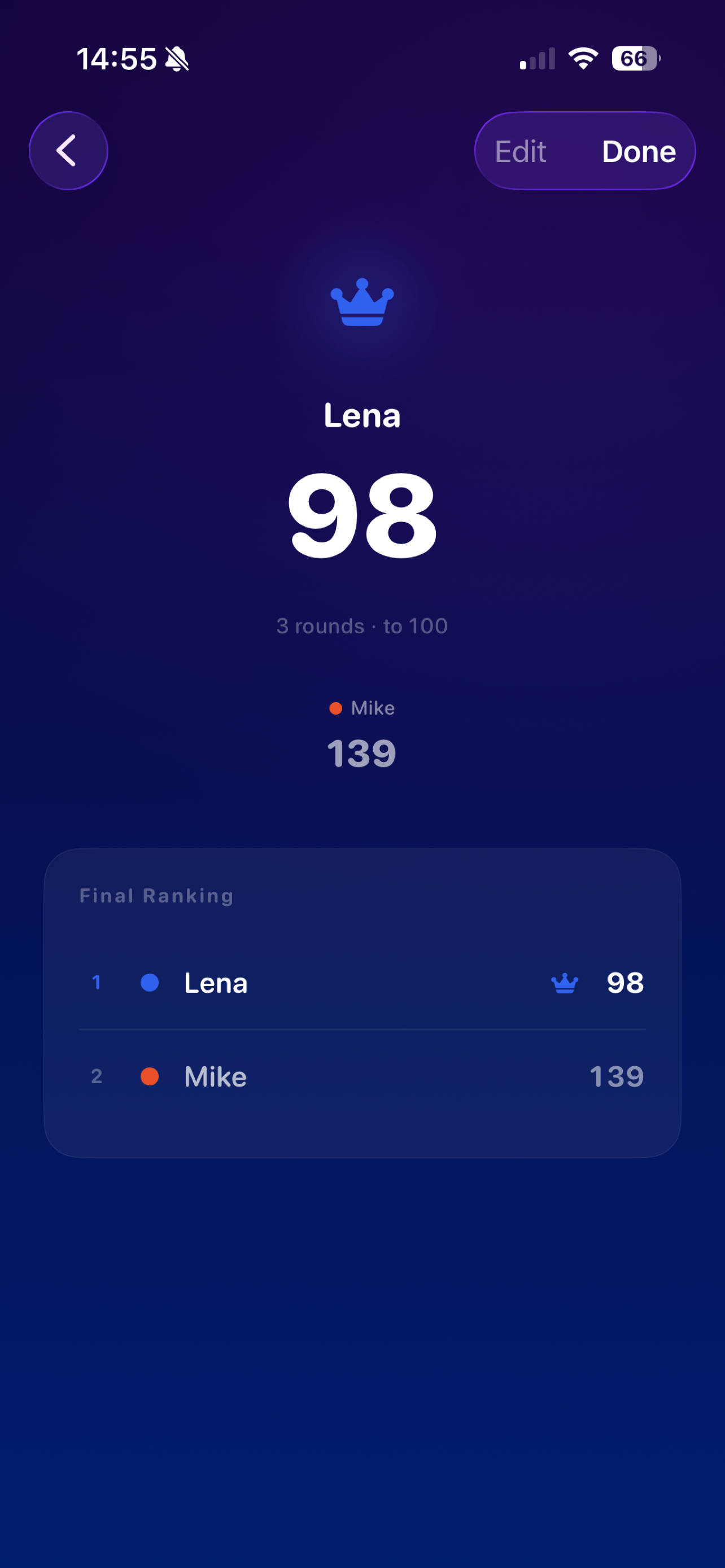 Lumio: Skyjo Scorekeeper