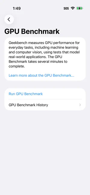 Geekbench 7 iPhone screenshot 4