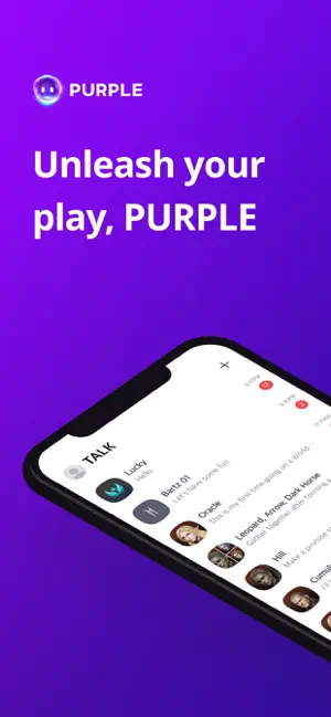 PURPLE: Gameplay and chat screenshot 1