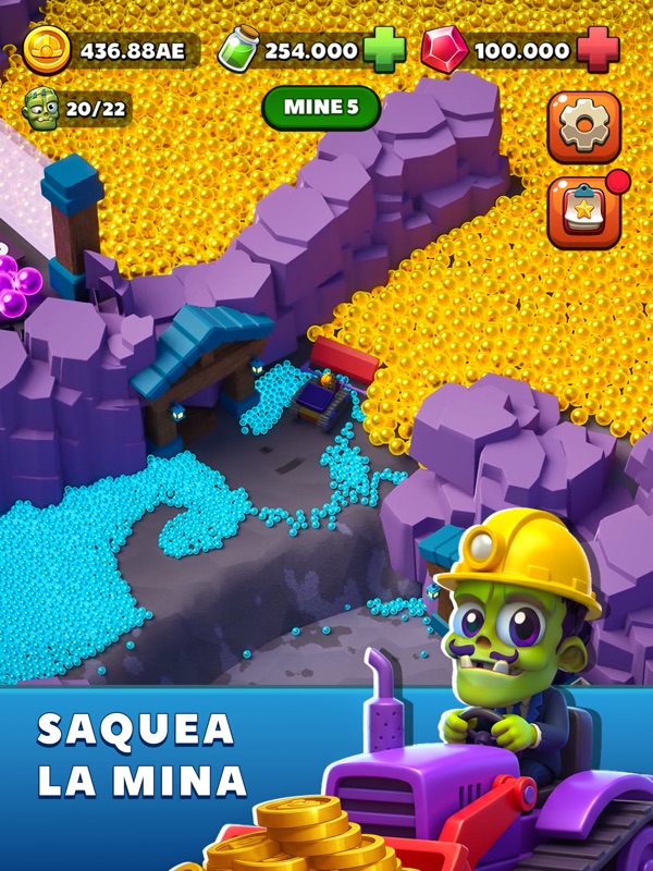 Zombie Miner: Magnate de Oro screenshot 12