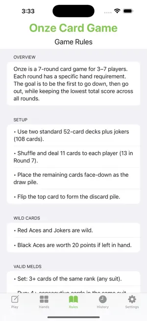 Onze Score Card screenshot 1