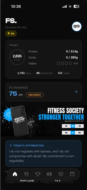 Fitness Society screenshot 1
