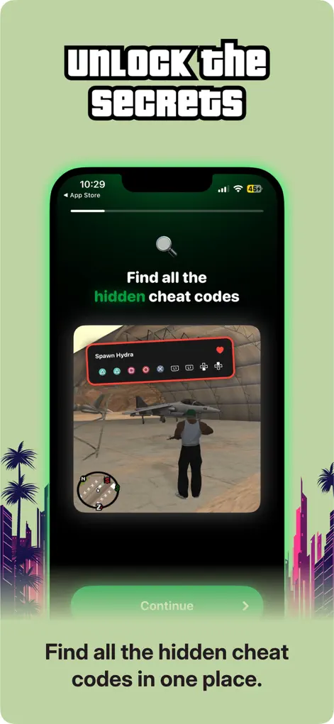 Cheat Codes for GTA San Andrea - Reference App | MWM