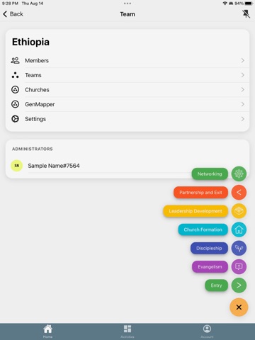The GAPP iPad screenshot