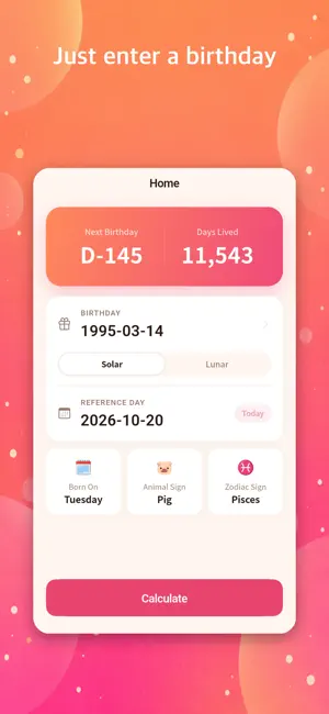 Age Calculator - horoscopes! screenshot 2