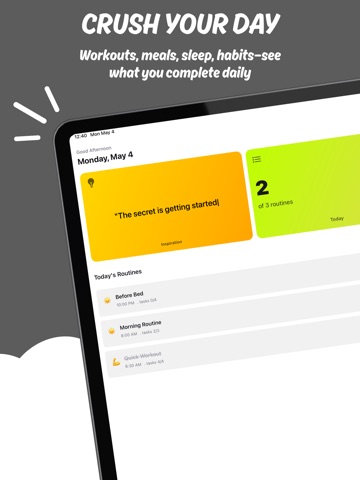 Daily Routine Tracker - Roz iPad screenshot
