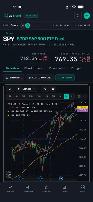 QuoTrend: AI Stock Screener screenshot 3