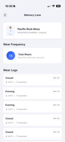 Flacote: Olfactory Journal screenshot