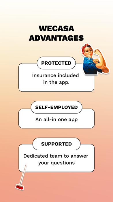 Self-employed jobs Wecasa Pro Screenshot