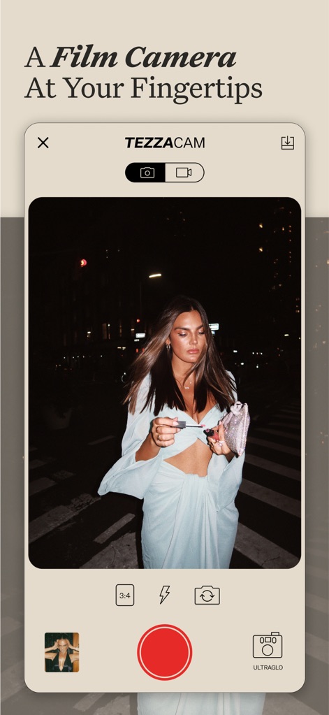 Tezza: Aesthetic Photo Editor - Cámara Estilo Vintage