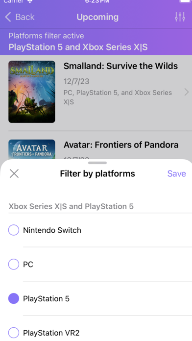 App screenshot
