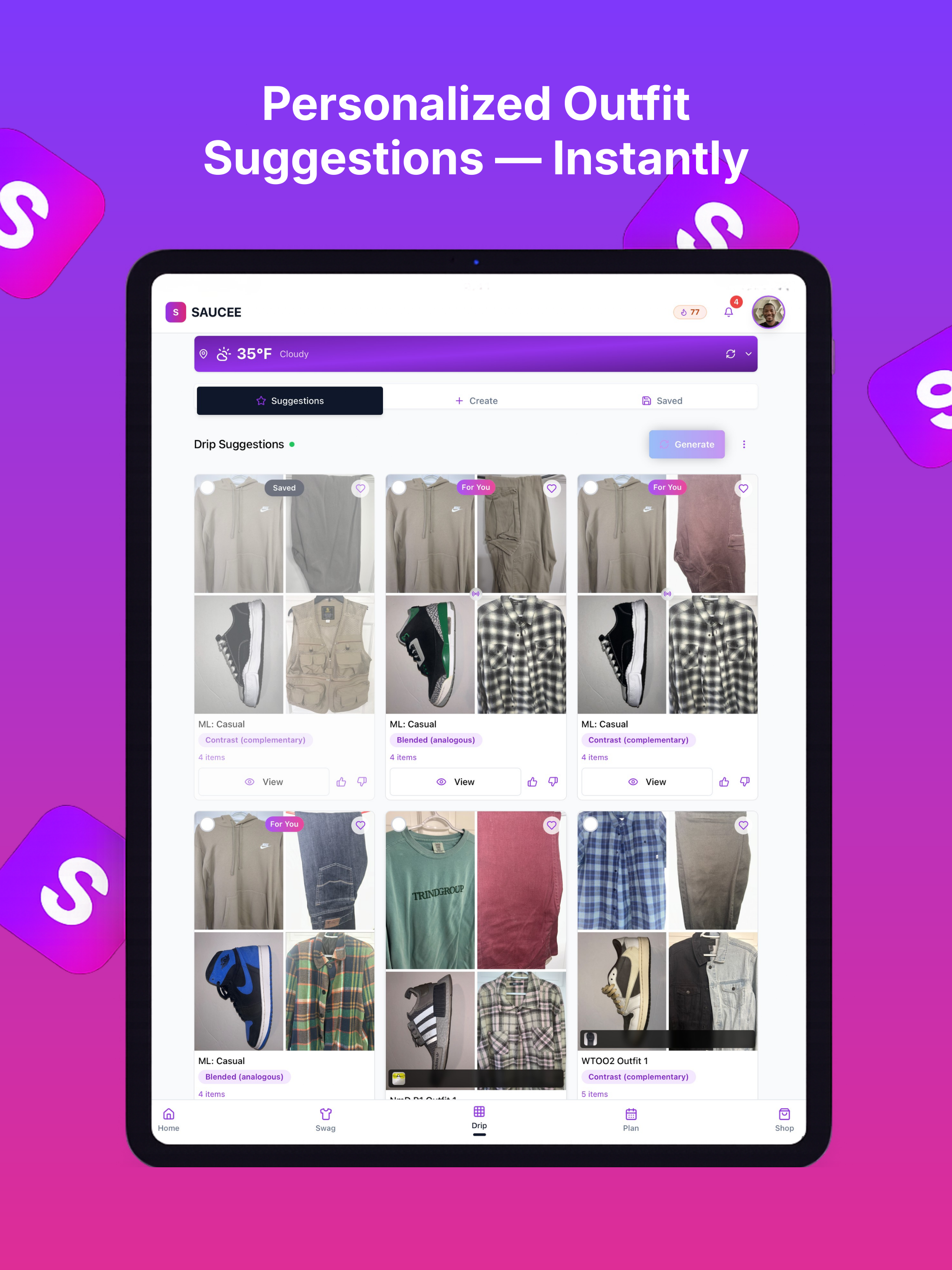Saucee: Smart Digital Closet