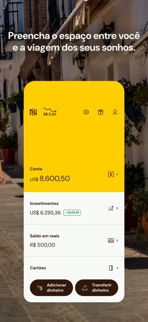 Nomad: Conta digital em dólar iPhone screenshot 2
