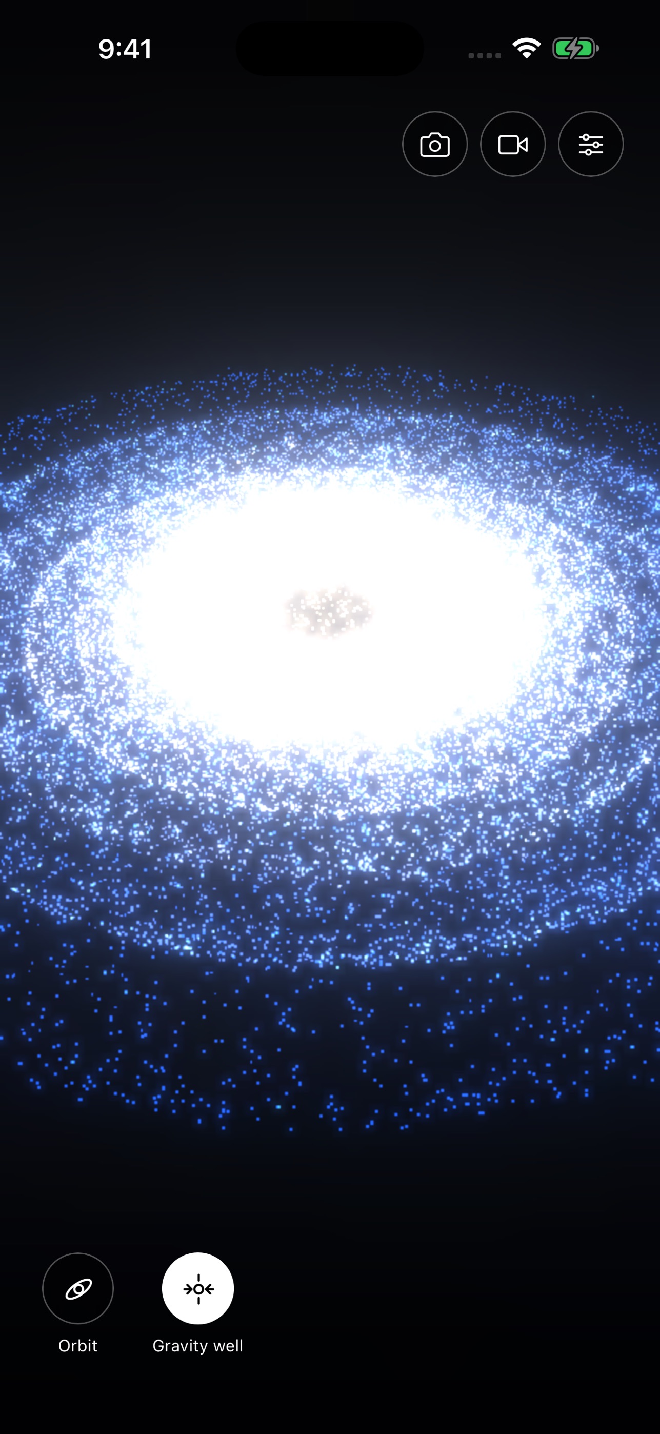 Screenshot 1 of galaxy. — Deep. Cosmic. Yours.