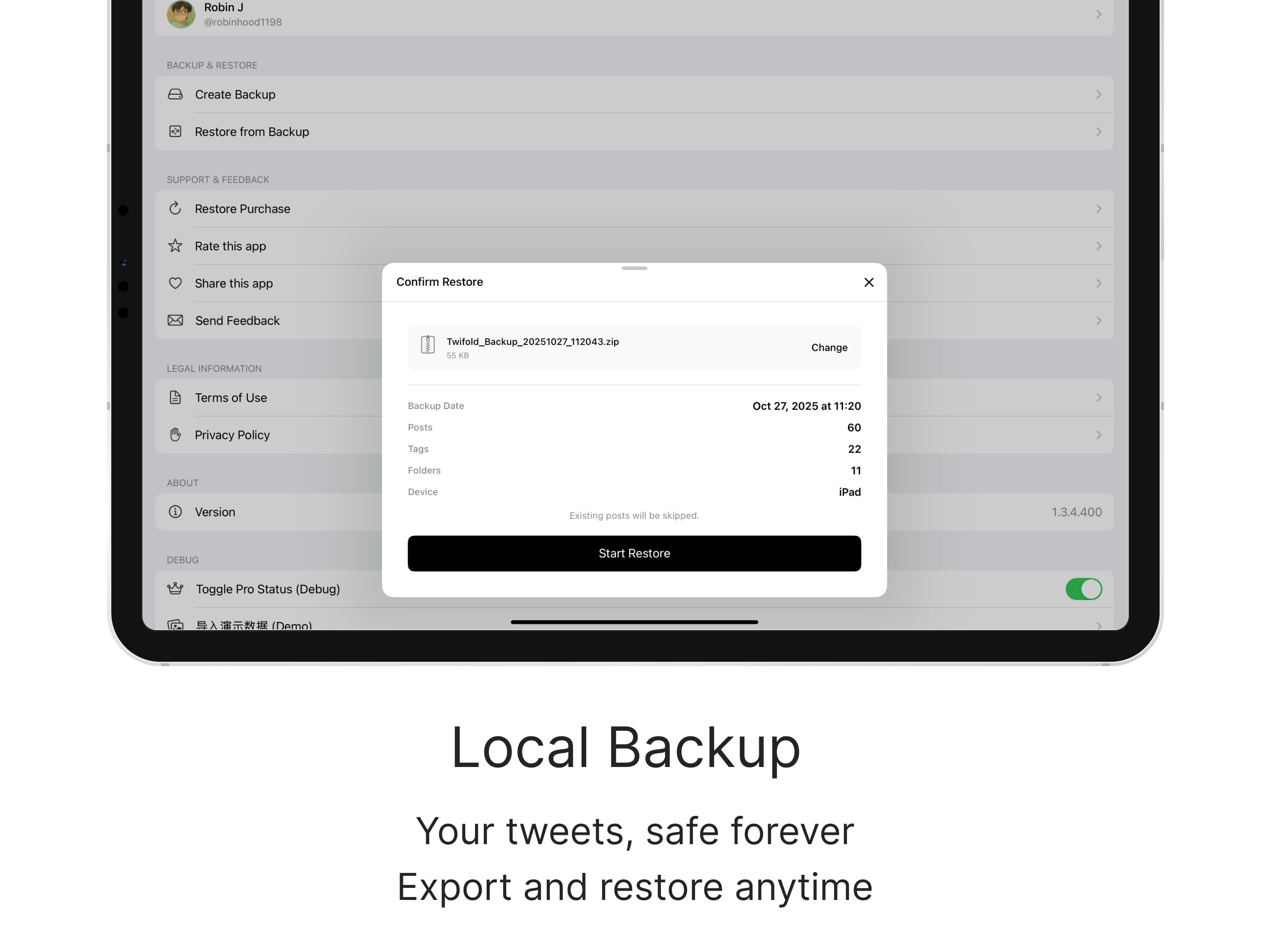 Save Bookmarks: Twitfold screenshot 15