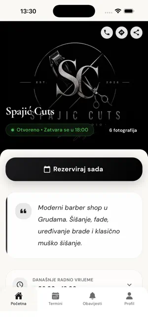 Spajić Cuts Barbershop screenshot 1