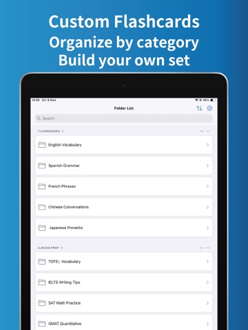 Flashcards Maker -QuizCraft iPad screenshot