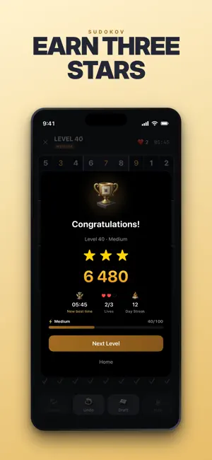 Sudokov - Classic Sudoku Game screenshot 3