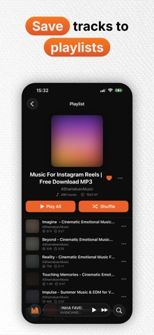 Soundy: Cloud Music Player iPhone screenshot