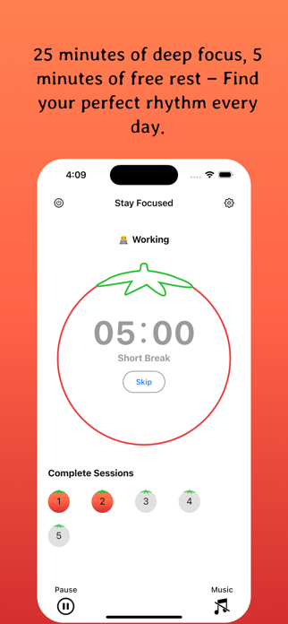 Focus Booster: Pomodoro Timer Screenshot 4 of 9